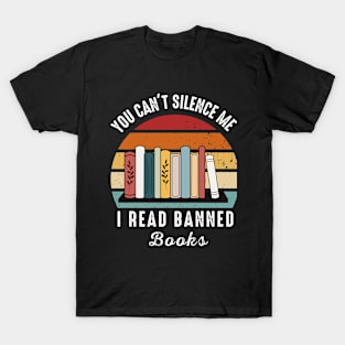 I read banned books T Shirt readers reading gift T-Shirt